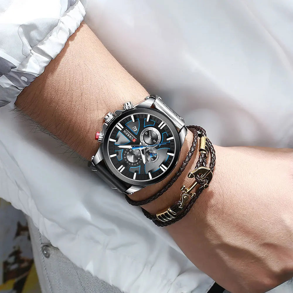New CURREN Men Watches Fashion Quartz Wrist Watches Men's Military Waterproof Sports Watch Male Date Clock Relogio Masculino - Sun Studio