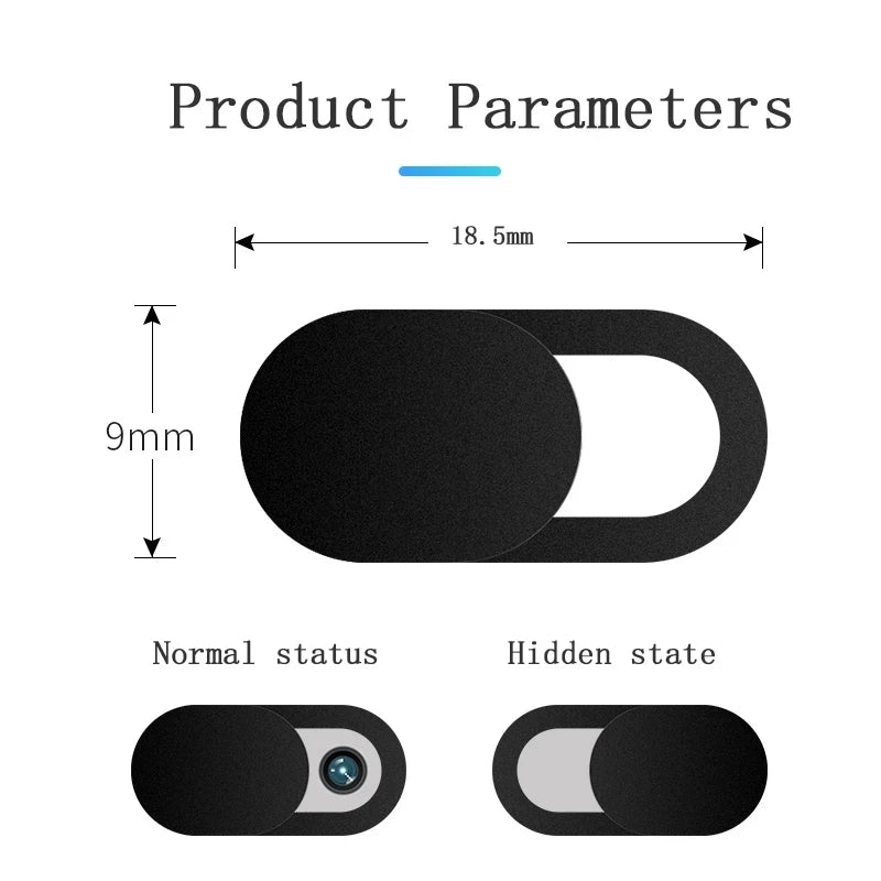 Webcam Cover Antispy Camera Cap Slide Ultra Thin Laptop Protect Your Lenses Privacy Sticker for iPad Laptop PC Tablet Smartphone - Sun Studio