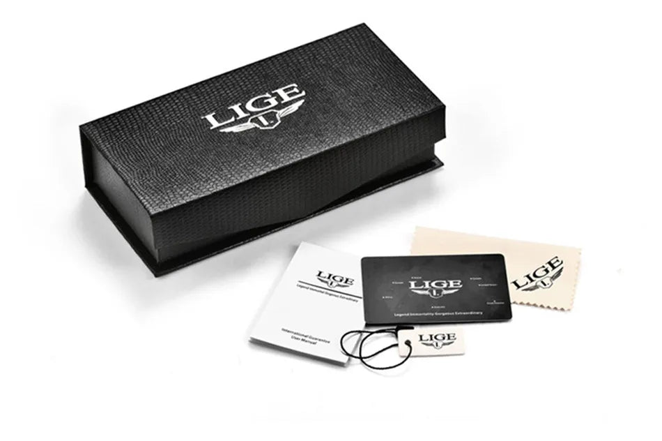 LIGE 2026 Uhr Herren Mode Sport Quarz Uhren Herren Uhren Top Marke Leder Militär Wasserdicht Datum Uhr Relogio Masculino