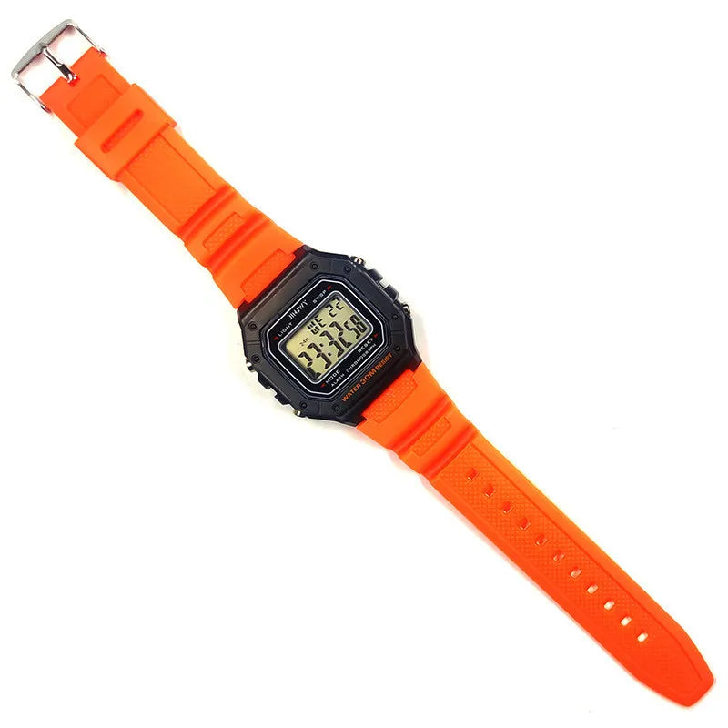 Fashion Men Digital Wristwatches Sport Army Green Mens Watches Luxury Led Electronic Clock Waterproof Square Dial Reloj Hombre - Sun Studio