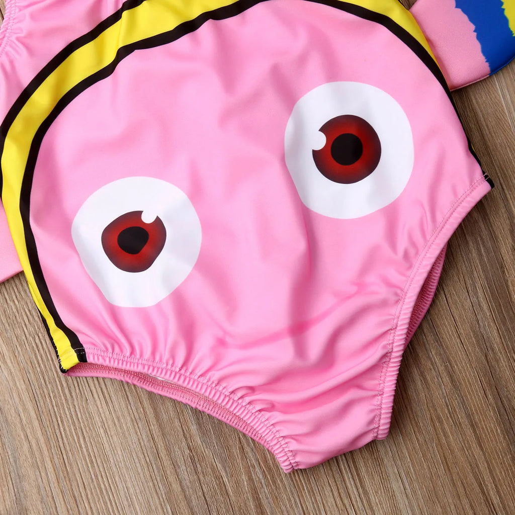 Citgeett Summer Kids Baby Girl Swimwear Cartoon Goldfish Swimsuit Beachwear Bathing Costume - Sun Studio