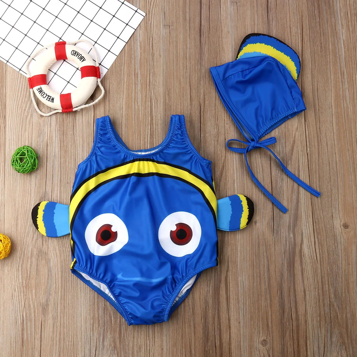Citgeett Summer Kids Baby Girl Swimwear Cartoon Goldfish Swimsuit Beachwear Bathing Costume - Sun Studio