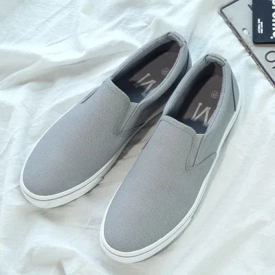 Shenxuanny Neu Koreanische Canvas Schuhe Herren Slipper Schuhe Weiß Sommer Atmungsaktive Freizeit Schuhe Trend Studenten Sportschuhe