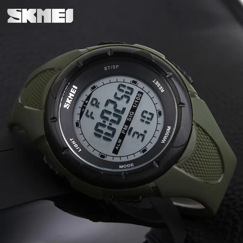 SKMEI Fashion Simple Sport watch Men Military Watches Alarm Clock Shock Resistant Waterproof Digital Watch reloj hombre 1025 - Sun Studio