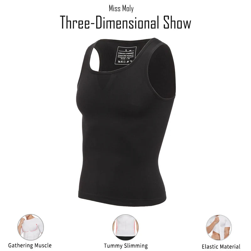 Men Slimming Body Shaper Belly Control Shapewear Man Shapers Modeling Underwear Waist Trainer Corrective Posture Vest Corset - Sun Studio