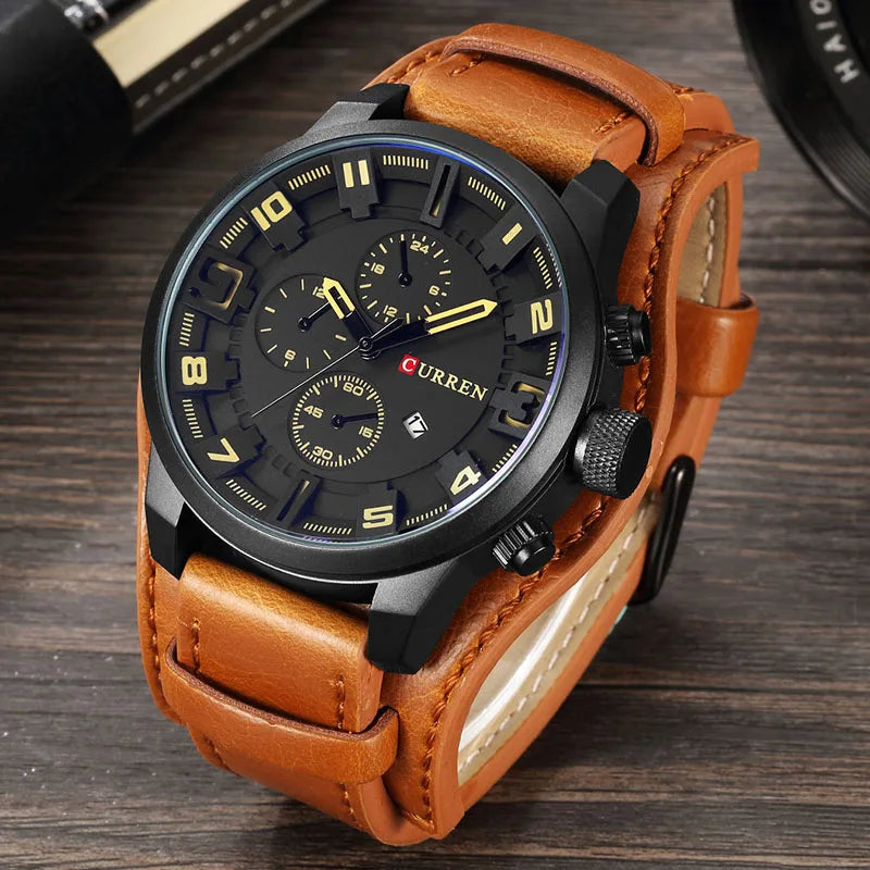 CURREN Men's Watches Top Brand Luxury Fashion&Casual Business Quartz Watch Date Waterproof Wristwatch Relogio Masculino - Sun Studio