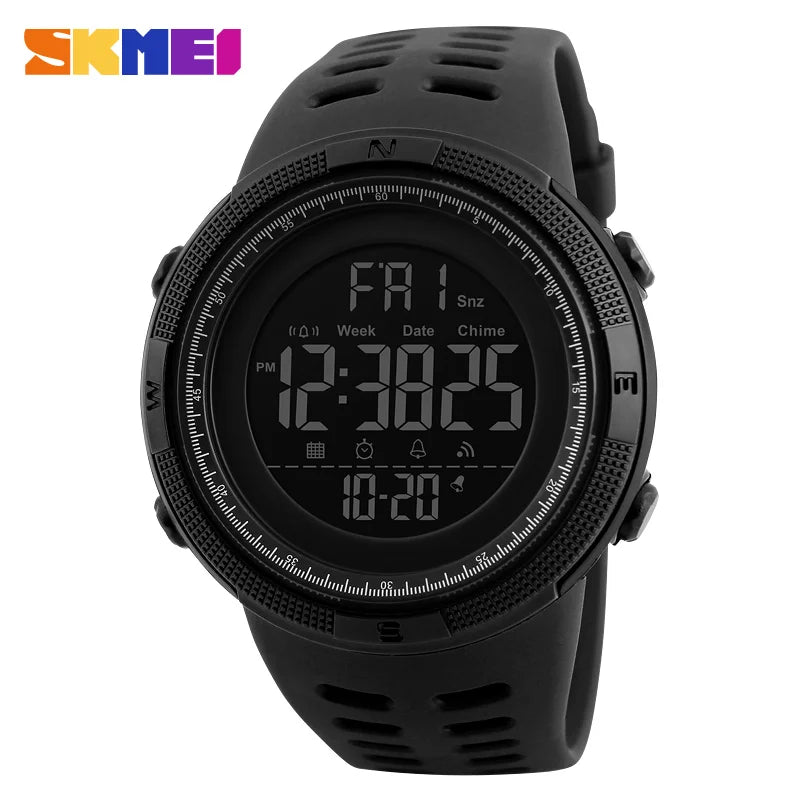 SKMEI Fashion Outdoor Sport Watch Men Multifunction Watches Alarm Clock Chrono 5Bar Waterproof Digital Watch reloj hombre 1251 - Sun Studio