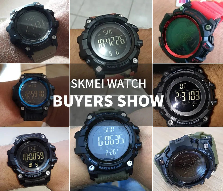 SKMEI Shockproof 2 Time Sport Watch Stopwatch Count Down Mens Digital Watches Waterproof Soft Clock For Male reloj hombre 1384 - Sun Studio