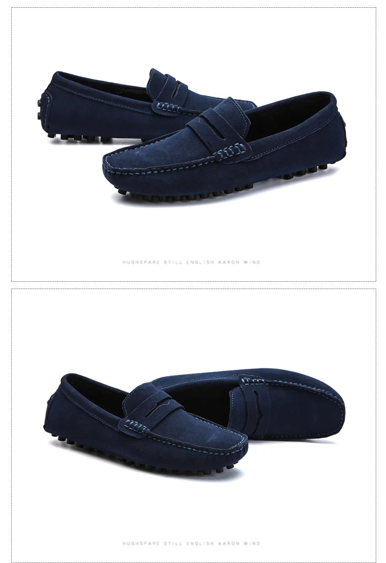 DEKABR Size 49 Men Casual Shoes Fashion Men Shoes Genuine Leather Men Loafers Moccasins Slip On Men's Flats Male Driving Shoes - Sun Studio
