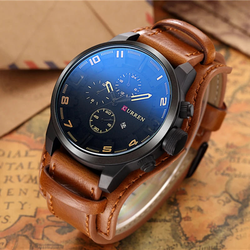 CURREN Men's Watches Top Brand Luxury Fashion&Casual Business Quartz Watch Date Waterproof Wristwatch Relogio Masculino - Sun Studio