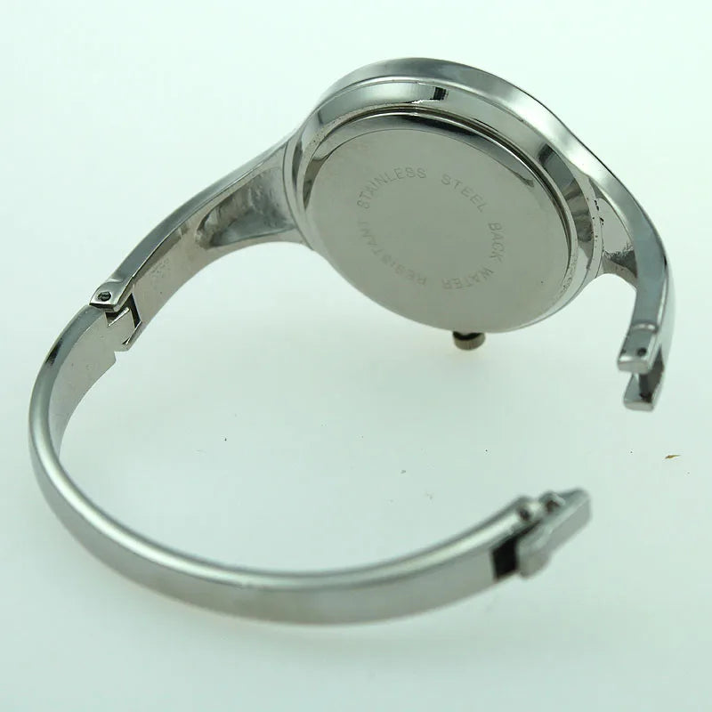 Women Cuff Watch Fashion Casual Round Lady Women Bracelet Girls Watches Gold Watch Stainless Steel Quartz Wrist Watch D1 - Sun Studio
