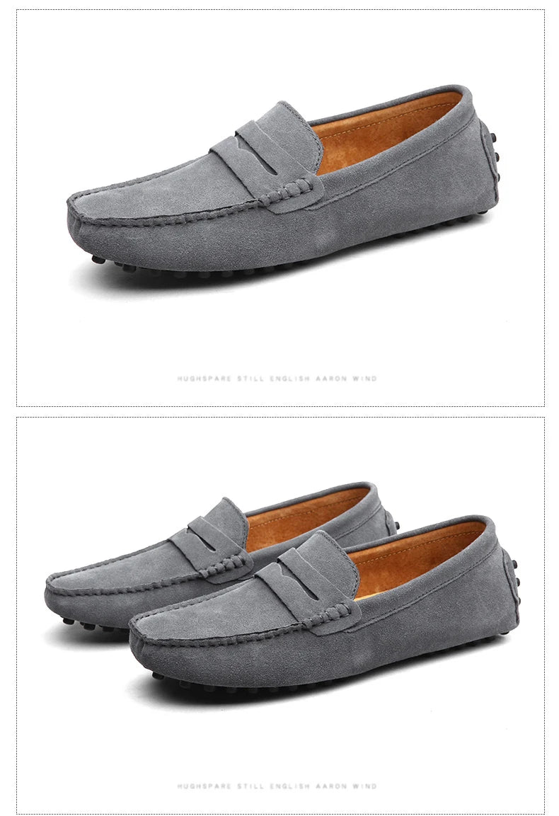DEKABR Size 49 Men Casual Shoes Fashion Men Shoes Genuine Leather Men Loafers Moccasins Slip On Men's Flats Male Driving Shoes - Sun Studio
