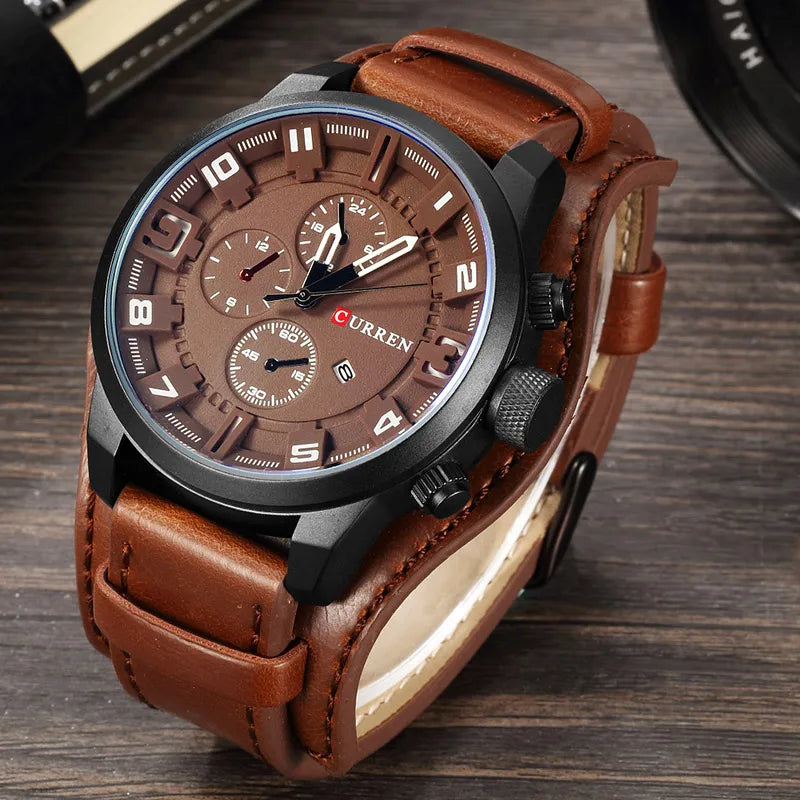 CURREN Men's Watches Top Brand Luxury Fashion&Casual Business Quartz Watch Date Waterproof Wristwatch Relogio Masculino - Sun Studio