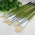 Senior oil painting pen brush bristle suit gouache 6 Pack Paint Brushes - Sun Studio