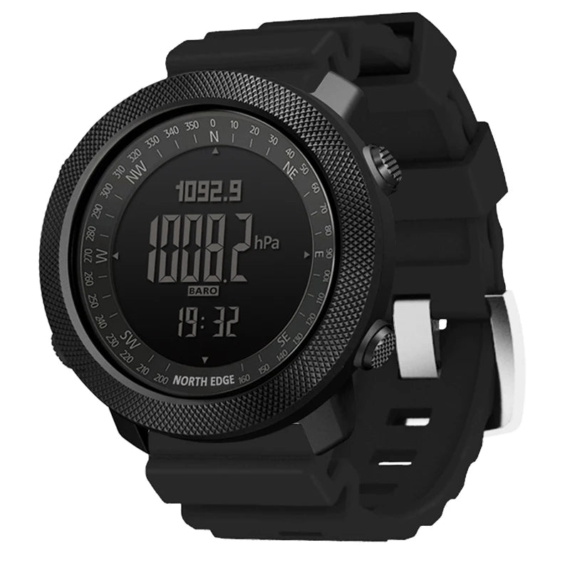 NORTH EDGE Men's sport Digital watch Hours Running Swimming Military Army watches Altimeter Barometer Compass waterproof 50m - Sun Studio