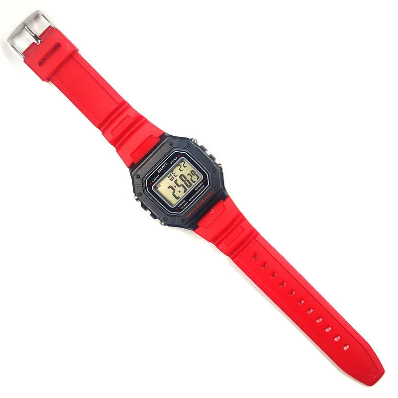 Fashion Men Digital Wristwatches Sport Army Green Mens Watches Luxury Led Electronic Clock Waterproof Square Dial Reloj Hombre - Sun Studio