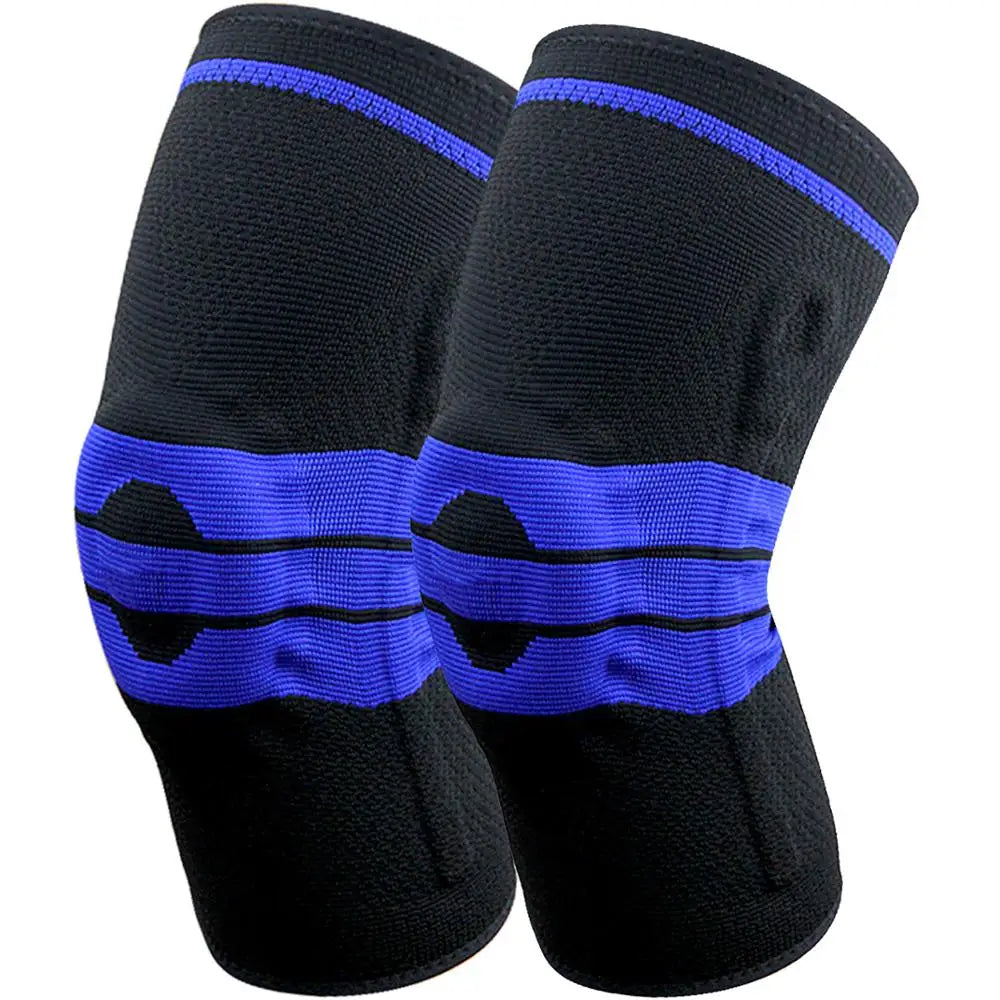 Knee Support Compression Sleeve with Side Stabilizers and Silicone Patella Gel Pad, Meniscus Tear, Arthritis Jogging, Brace - Sun Studio