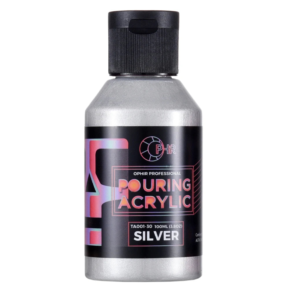 OPHIR Acryl Pouring Farbe Wasserbasiert Hochfluss Kunstbedarf 36 Farben zur Auswahl 100ML/Flasche TA001