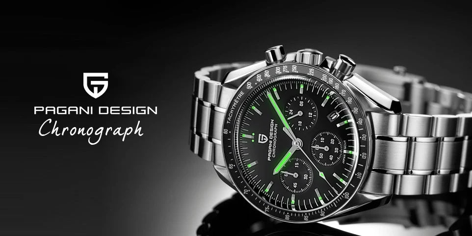 PAGANI DESIGN Moon Watches Men Quartz Watch For Men Auto Date Speed Sport Chronograph AR Sapphire Mirror Wrist watch 2025 New - Sun Studio