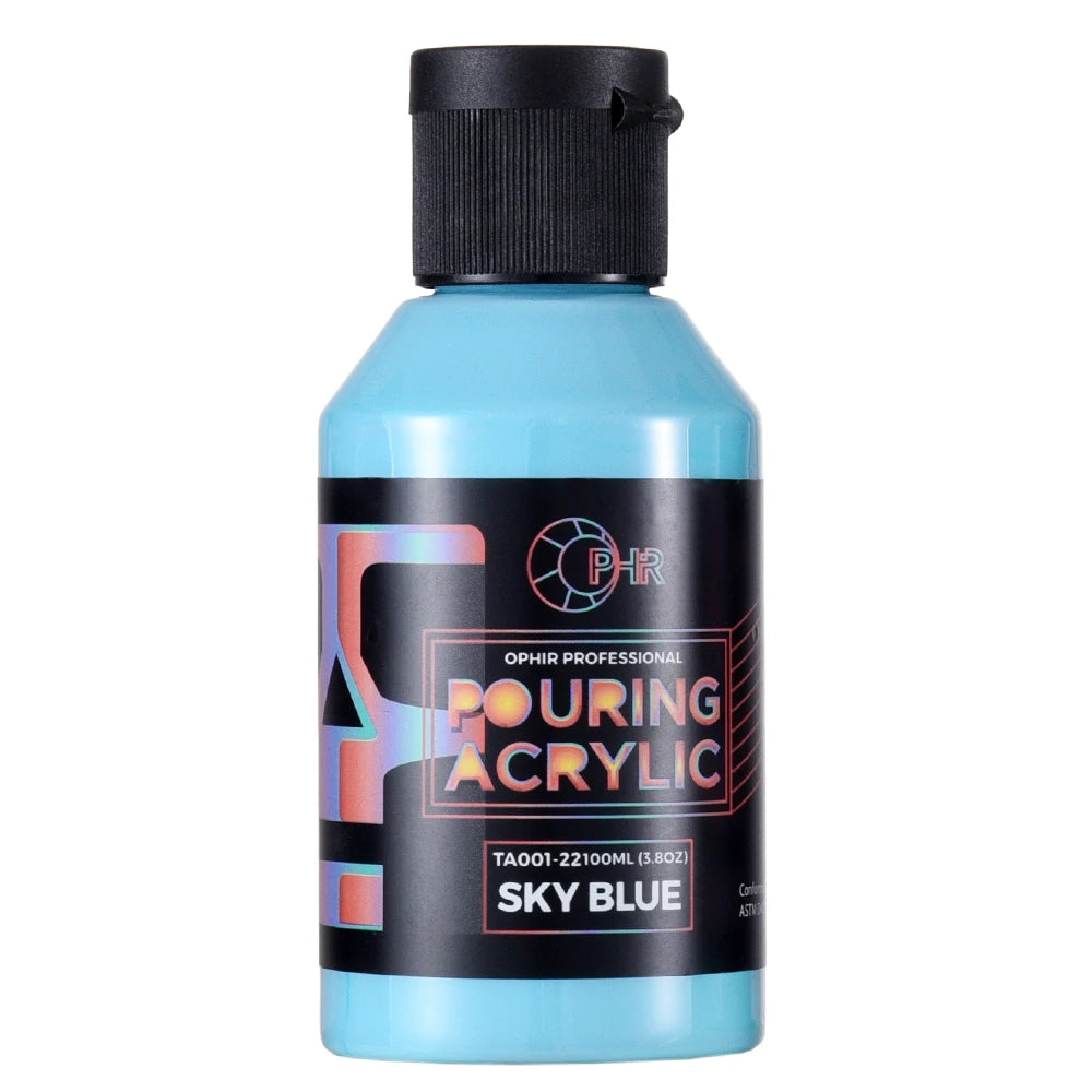 OPHIR Acrylic Pouring Paint Water-Based High Flow Arts Supply 36 Colors for Choose 100ML/Bottle TA001 - Sun Studio