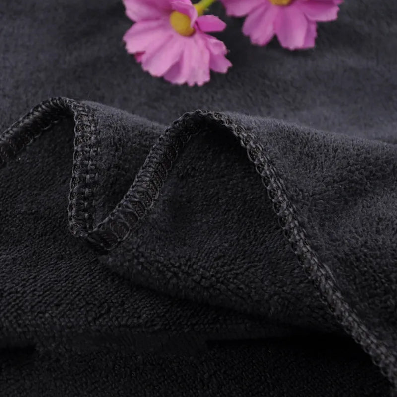 Thicken Increased Superfine Fiber Fitness Quick-drying Sports Towel Fitness Sports Bath Towel (Black) - Sun Studio