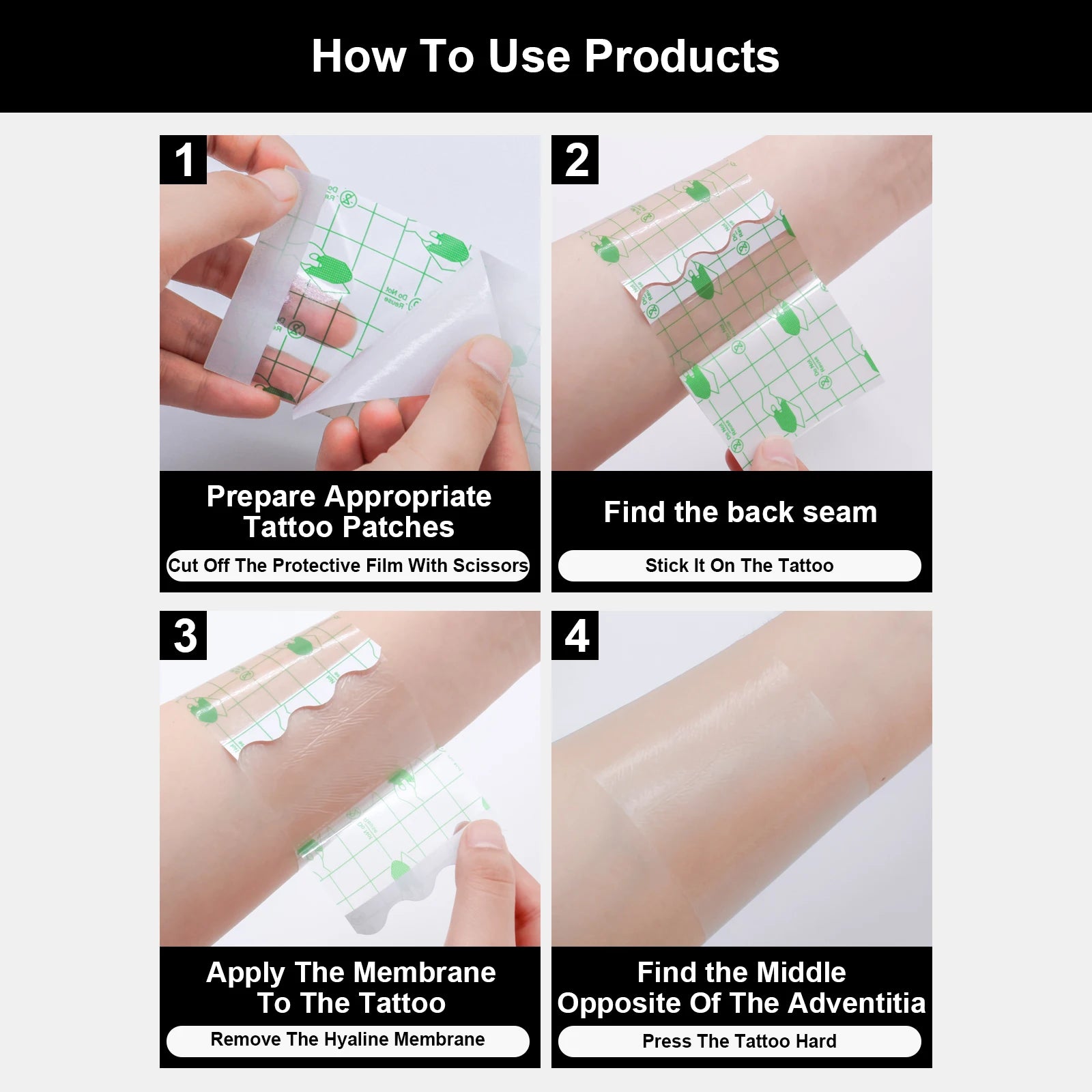 10/5/2M Waterproof Tattoo Film PU Tape Aftercare Protective Skin Healing Tattoo Adhesive Repairing Bandages Tattoo Accessories - Sun Studio