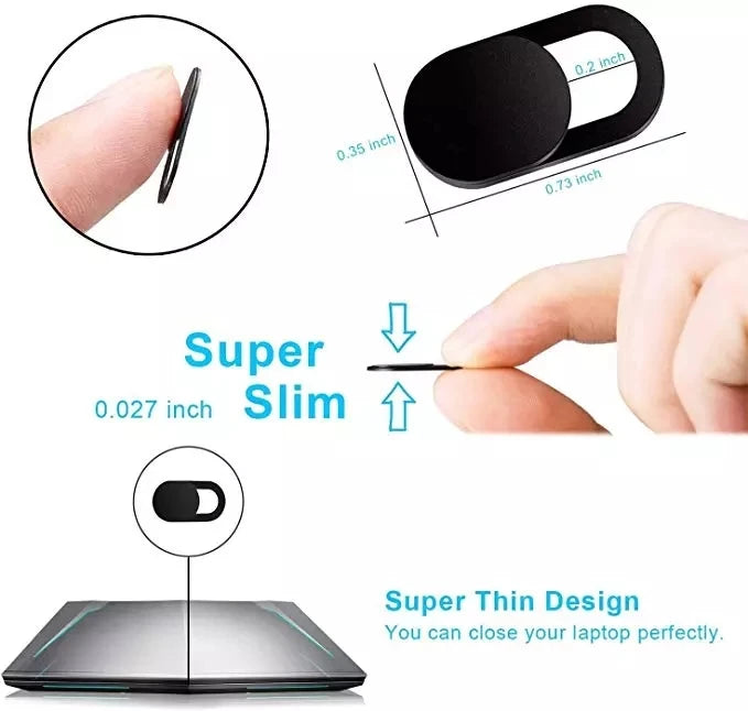 Webcam Cover Antispy Camera Cap Slide Ultra Thin Laptop Protect Your Lenses Privacy Sticker for iPad Laptop PC Tablet Smartphone - Sun Studio