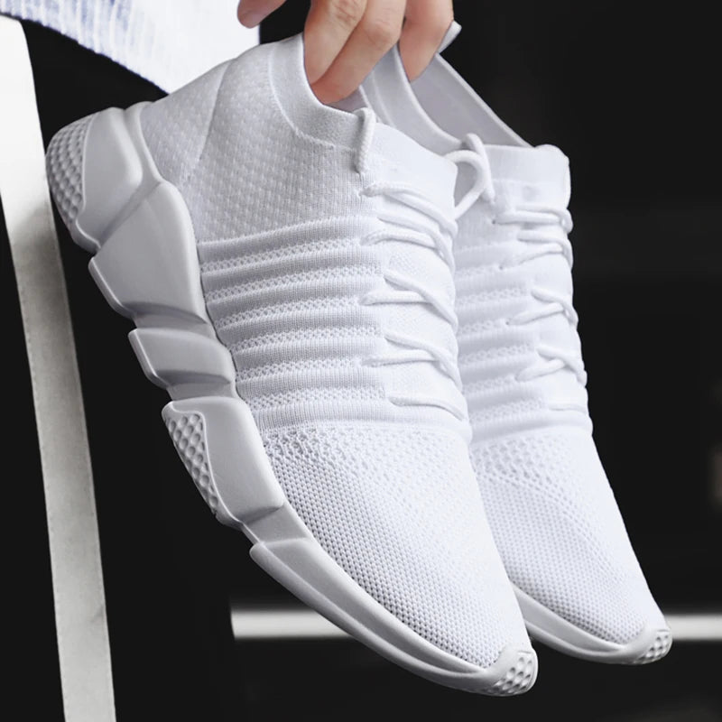 Men's Plus Size Breathable Running Shoes Sneakers Bounce Outdoor Sport Shoes Red 48 Summer Professional Training Brand Designer - Sun Studio