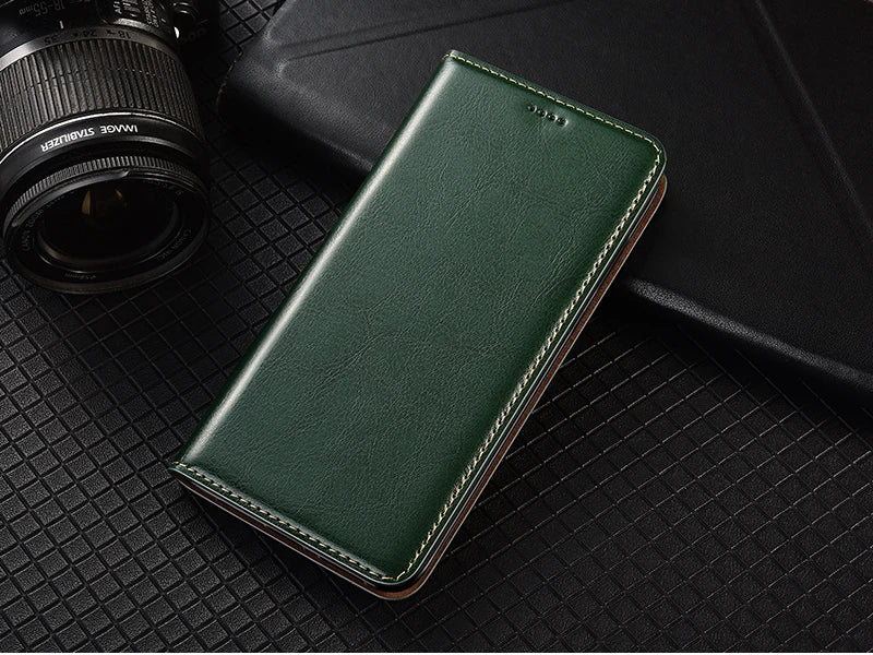 Magnetic Genuine Leather Skin Flip Wallet Book Phone Case Cover On For Infinix Hot Note 30 40 50 50i 60 Pro Plus 4G 5G Note60 - Sun Studio