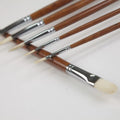 Artsecret High Quality Oil Brush Hog Bristle Hair Long Handle Oak Wood Rod Aquarelle Watercolor Gouache Abstract  Acrylic 2009FB - Sun Studio