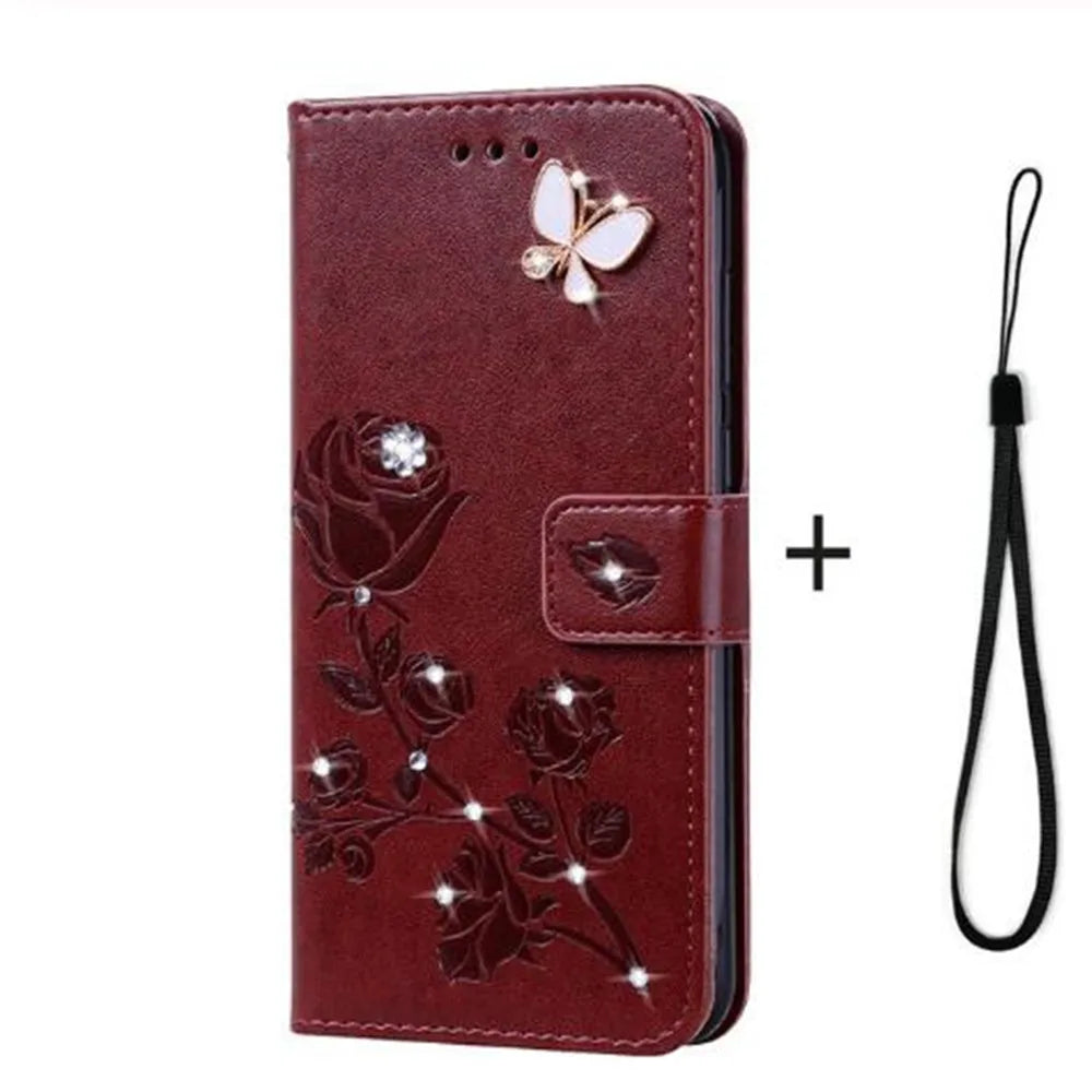Leather Flip Case For Motorola Moto G04 G14 G24 Power G34 G54 G84 Protective Phone Cover Wallet Card Slot Coque Fundas - Sun Studio