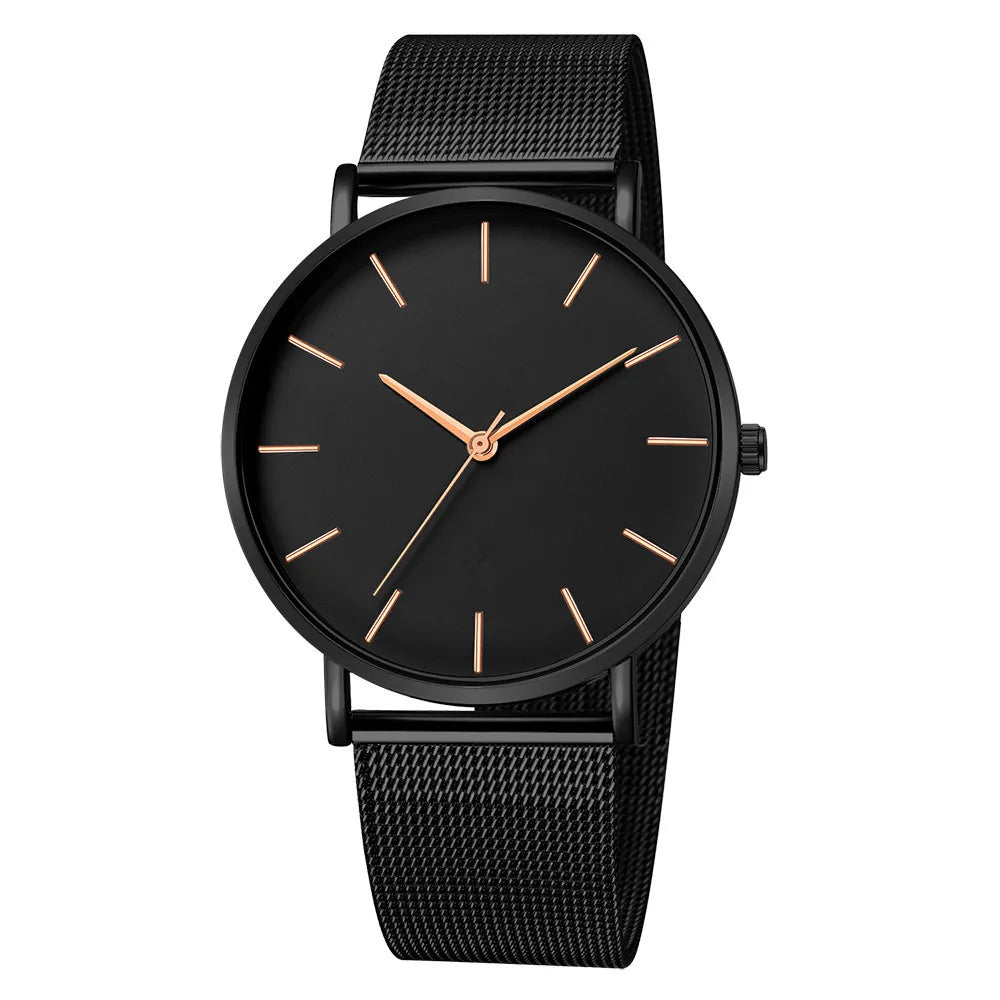 Men Watch Luxury Top Brand Quartz Watches Business Simple Ultra Thin Mesh Wristwatch Men's Clock Reloj Hombre Montre Homme - Sun Studio