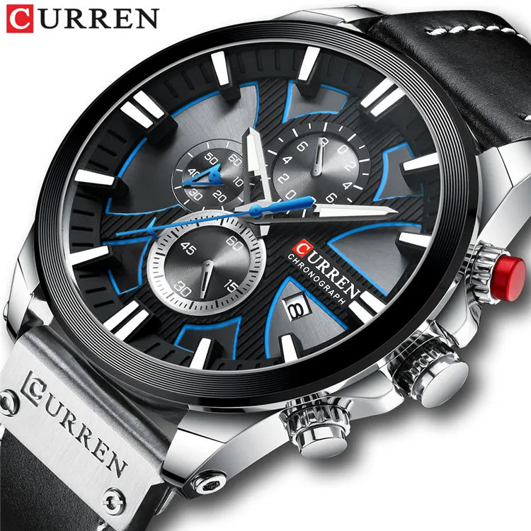 Neue CURREN Herren Uhren Mode Quarz Armbanduhren Militär Wasserdichte Sportuhr Männlicher Datum Uhr Relogio Masculino