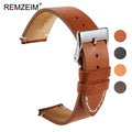 Calfskin Genuine Leather Watchbands Quick Release Watch Band 18mm 20mm 22mm 24mm Smartwatch Strap Watches Accessories - Sun Studio