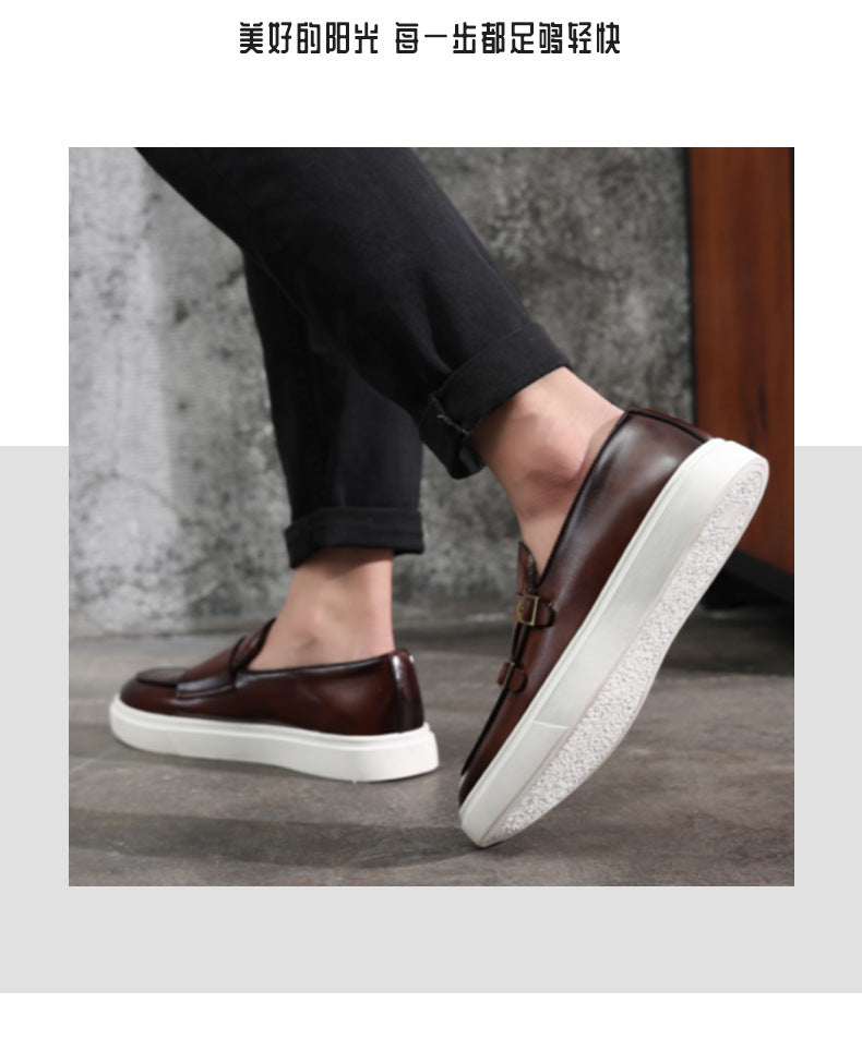 Fashion High Quality Men Formal Shoes Men Oxford Leather Dress Shoes Fashion Business Men Shoes Pointed Wedding Shoe Black - Sun Studio