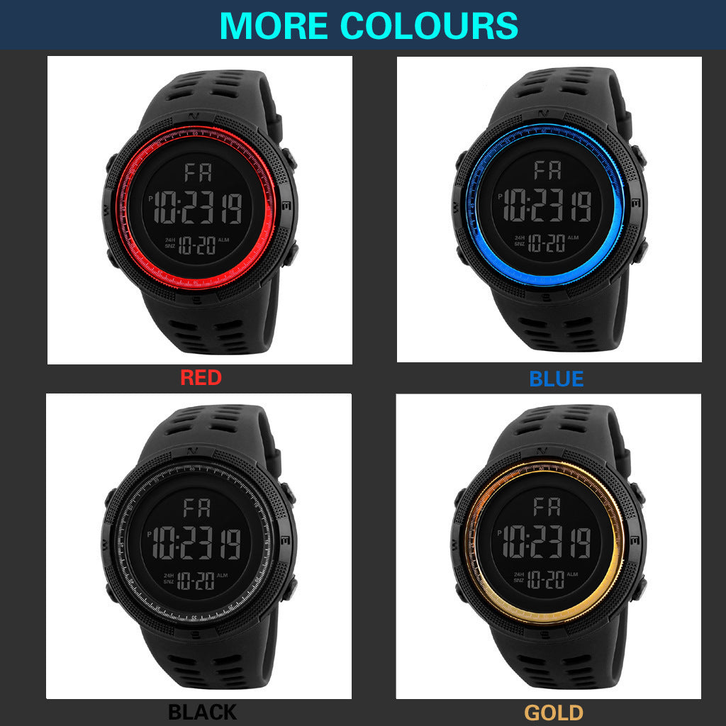 Herren Sport Uhren Luxus Digitale Uhr Stoppuhr Leuchtende Datum Woche Multifunktion Fitness Elektronische Armbanduhr Reloj Hombre
