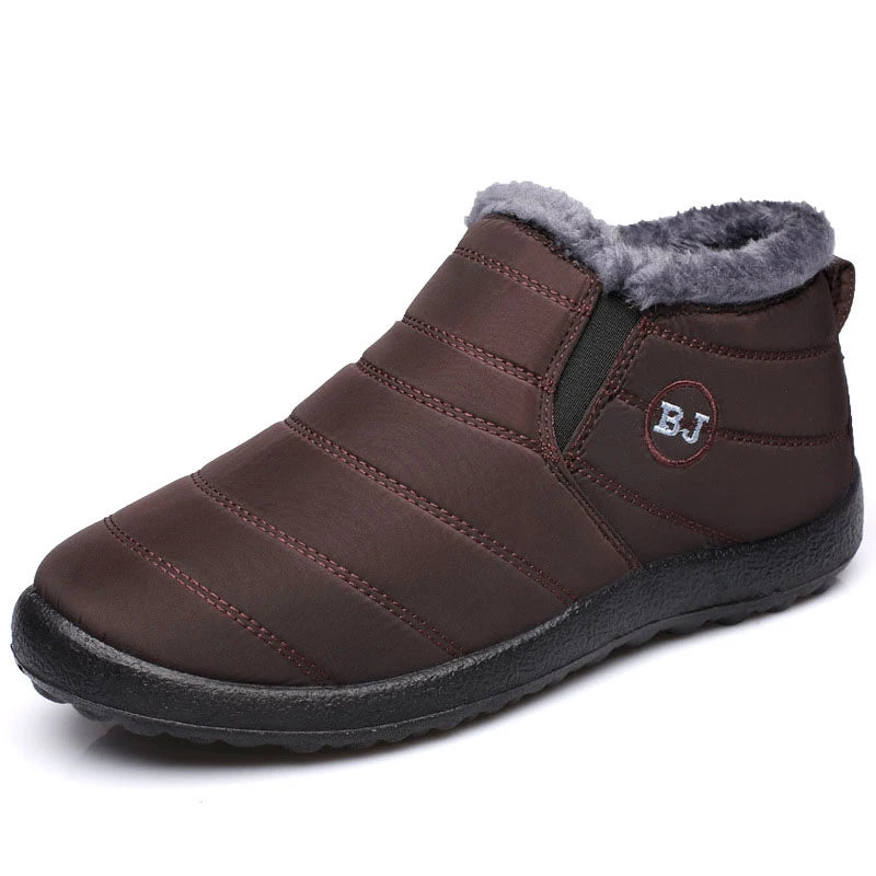 Warm Men's Boots Snow Plus Size Winter Boots For Men Fur Shoes For Men Unisex Ankle Boots Waterproof Work Shoes Footwear - Sun Studio