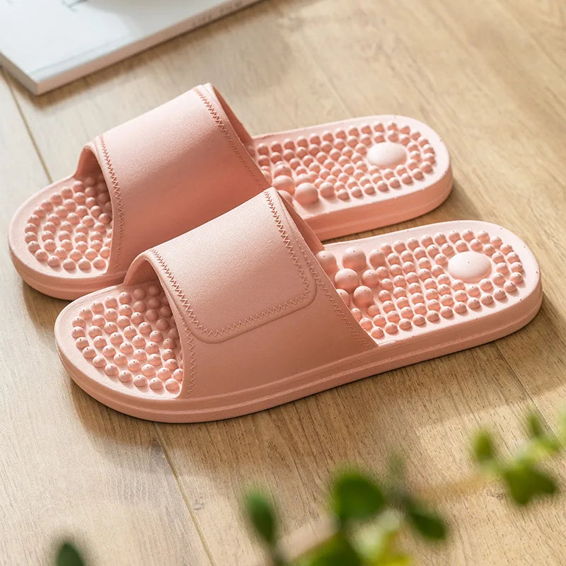 Damen Herren Fußmassage Hausschuhe Innen Badezimmer Rutschfeste Weiche Rutschen Komfort Ballerinas Paare Zuhause Entlastung Füße Gesundheitsversorgung Schuhe
