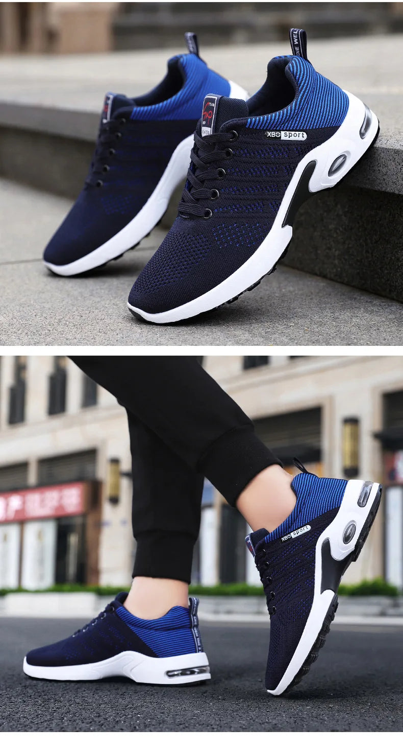 Shoes men 2025 new trend men's shoes breathable lace-up running Korean version light casual sports - Sun Studio