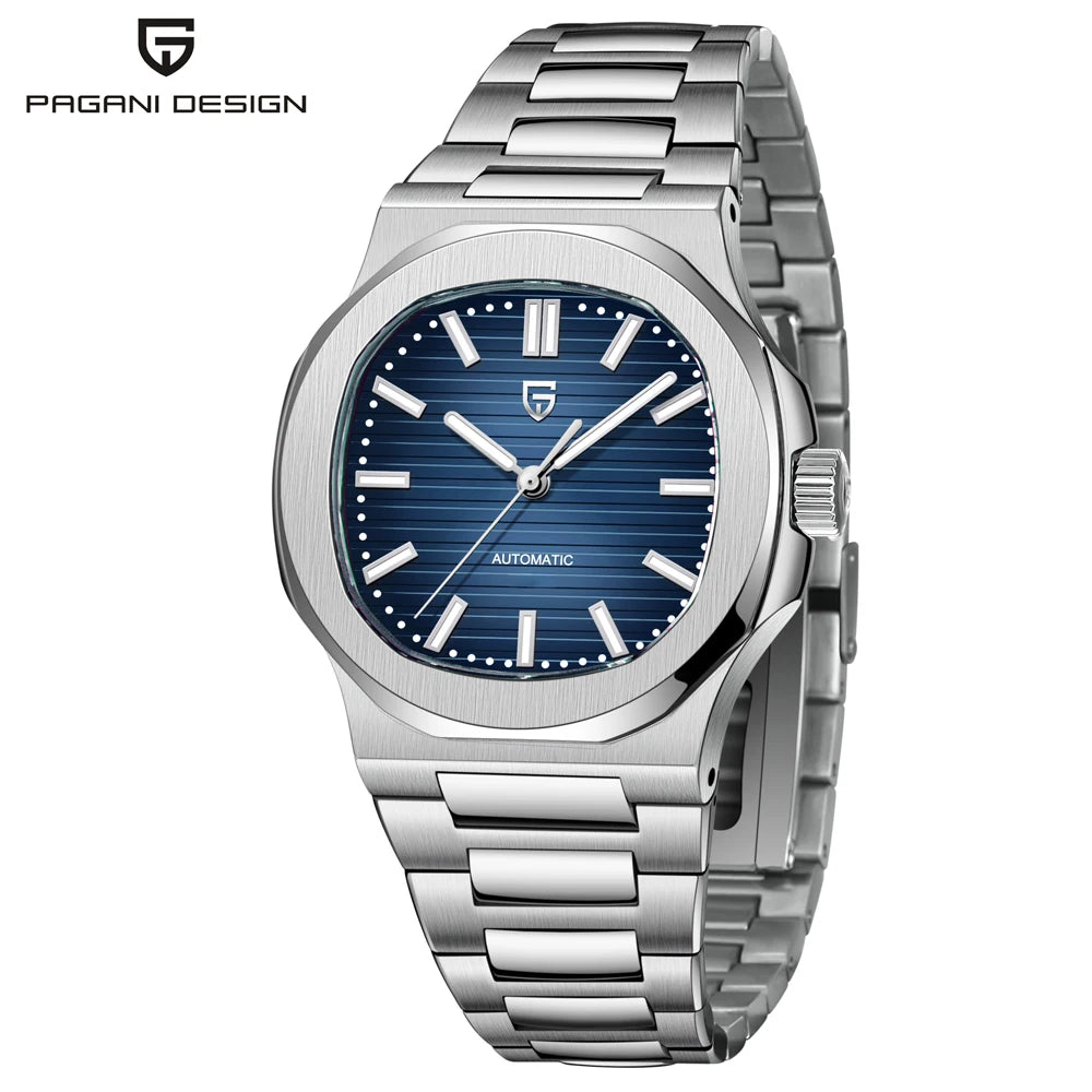 PAGANI DESIGN 2025 New Men's Watches Luxury Automatic Watch For Men Mechanical 40MM WristWatch Stainless Steel AR Sapphire glass - Sun Studio