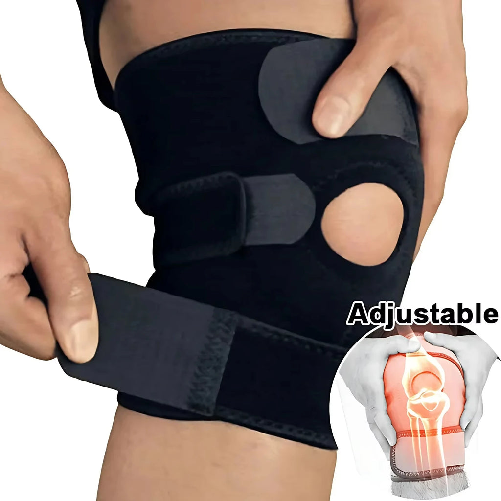 1 piece of sports and fitness knee pad, knee cap with adjustable knee support - Sun Studio