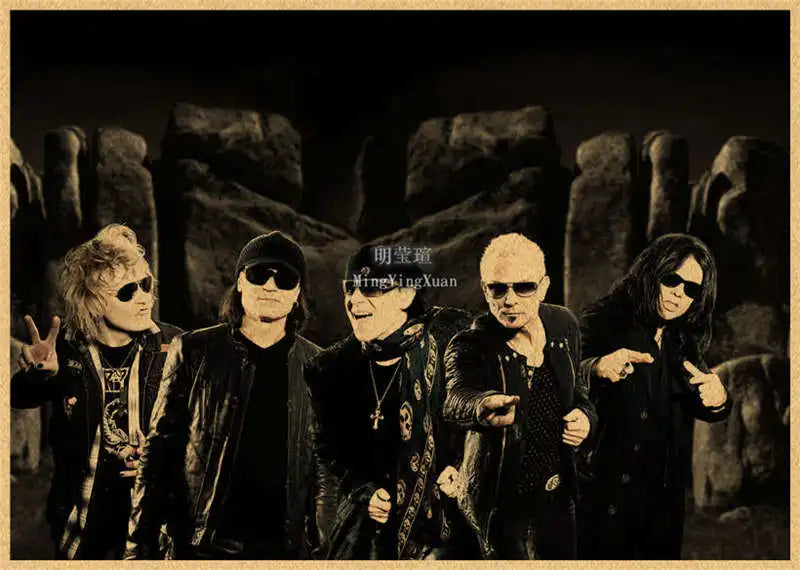 Scorpions Band Poster Wall Art  Posters Decoration Art Poster Personalized Gift Modern Family bedroom Painting - Sun Studio