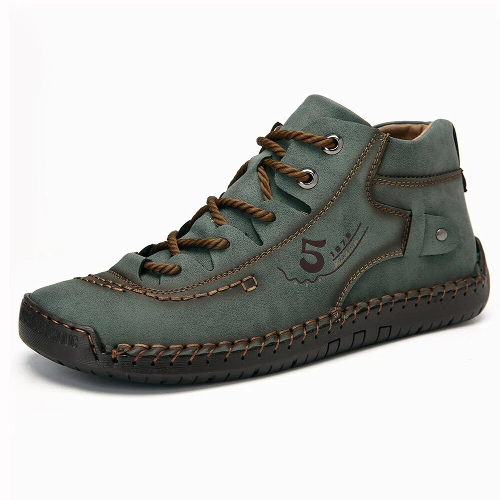 Handgefertigte lässige Lederschuhe für Männer Stiefeletten Herren Slipper bequeme Gehschuhe Herren Flats Sonderverkauf Mokassins Schuhe Übergröße