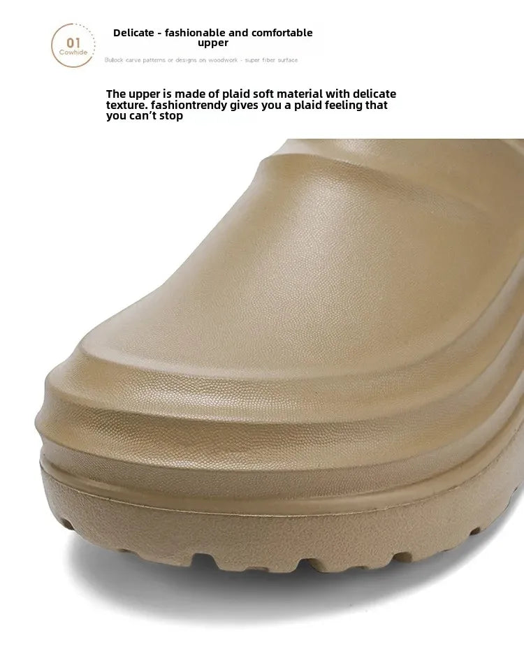 Waterproof Cotton Chef Shoes For Men Anti-Slip Work Footwear Warm Comfortable Kitchen Specialized Shoes With EVA Outsole - Sun Studio