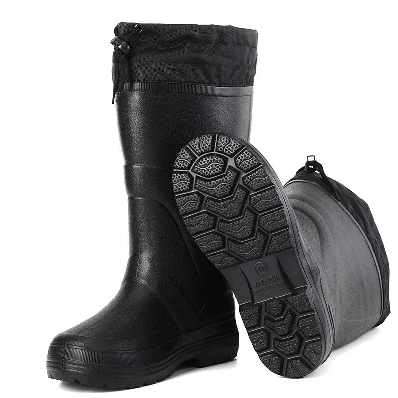 2025 New Men Rain Boots High Quality EVA Waterproof Shoes Men Platform Snow Boots Outdoor Non-slip Fishing Shoes Men Rain Shoes - Sun Studio