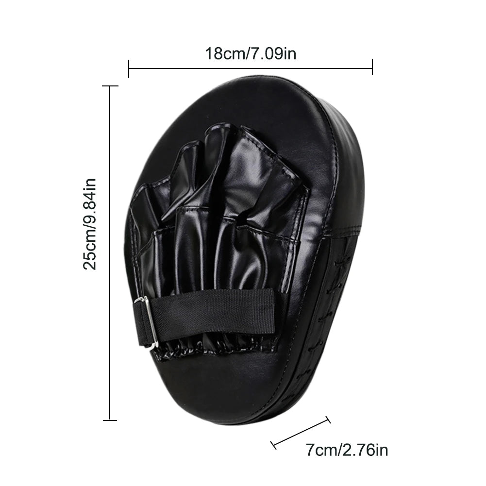 Curved Boxing Hand Target PU Leather Punch Target Bag Breathable Kick Boxing Gloves Adult Kids MMA Boxing Martial Training Mitts - Sun Studio