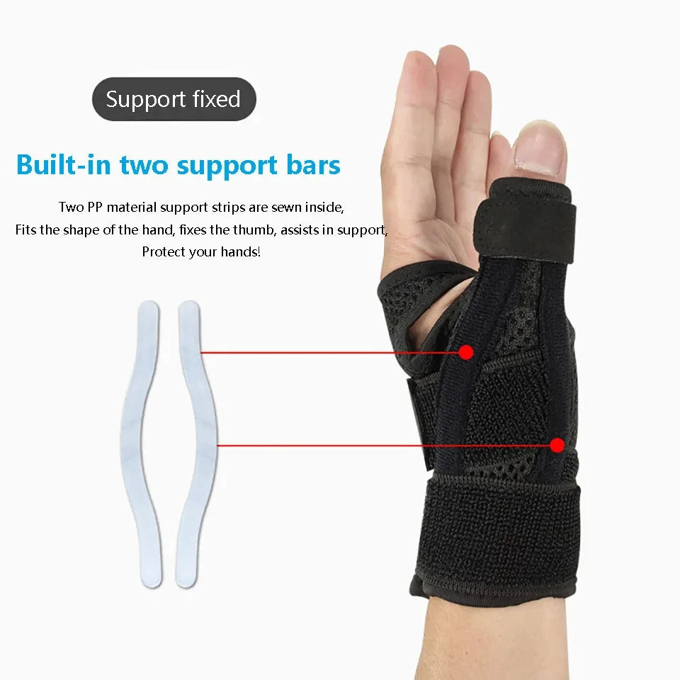 1PC Flexible Splint Wrist Thumb Support Brace for Tendonitis Arthritis Breathable Thumb Protector Guard Fits Right and Left Hand - Sun Studio