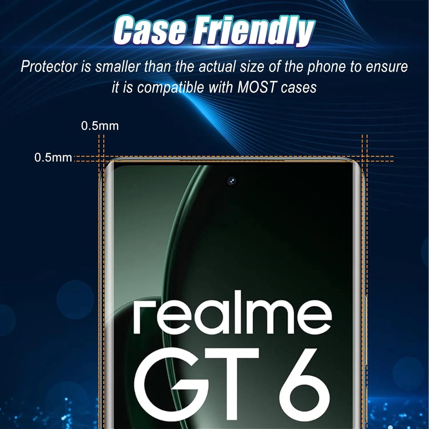 3D Curved 9H Tempered Glass For Realme GT 6 GT 7 Pro Screen Protector Full 9H Clear Protective Film for Realme GT6 6T Neo6 SE - Sun Studio