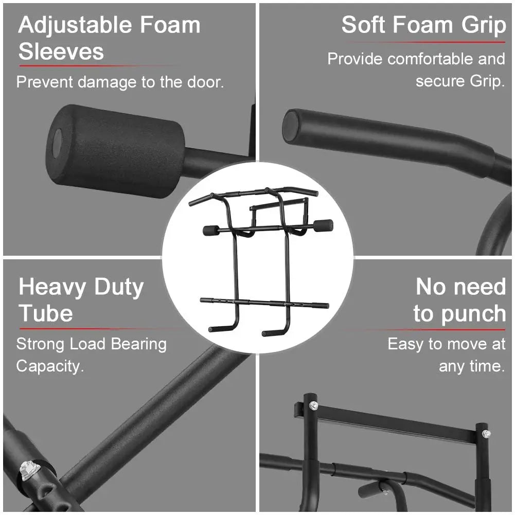 Multi-Gym Doorway Pull Up Bar Dips Bar Fitness For Home Strength Training Bar And Suspension Straps Gym System Exercise Chin-Up - Sun Studio