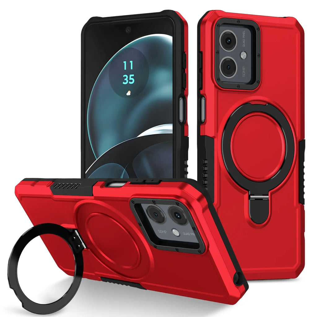 Military Grade Armor Case For Motorola Moto E14 G04S G04 G24 G54 G14 G84 G22 E13 Cover Shockproof Stand Holder Coque Shell Funda - Sun Studio